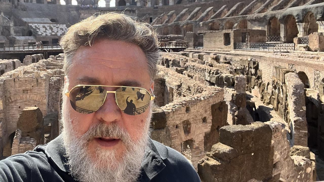 Russell Crowe at the Colosseum.