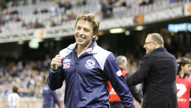 Thompson as Geelong coach in 2009.