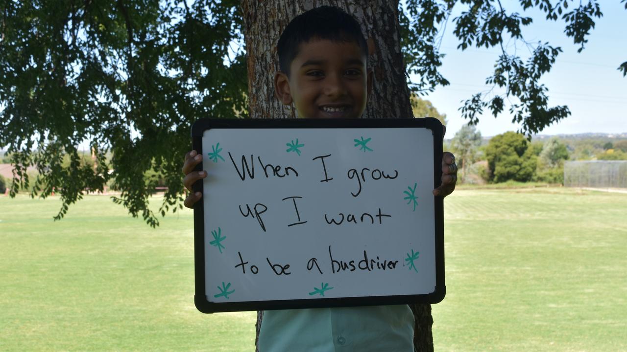 My First Year - Lutheran School Wagga Wagga students say what they would like to be when they grow up. Picture: Sam Turner