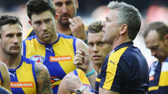 Adam Simpson has done a brilliant job with the Eagles this year. Picture: Getty Images