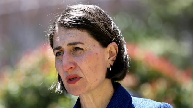 NSW Premier Gladys Berejiklian in Sydney CBD on Wednesday. Picture: Damian Shaw