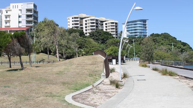 Mr Murray’s body was found in a sleeping bag in this area at Tweed Heads. Picture: Luke Mortimer