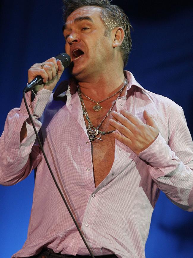 Morrissey’s Australian venues will be meat-free. Picture: AFP/DIEGO TUSON