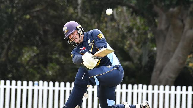 Valley batsman Tom Collier playing earlier in the season.