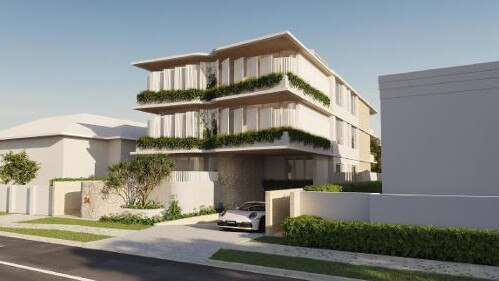 Artist impressions of the proposed three-storey development on Tedder Ave, Main Beach. Picture: Supplied