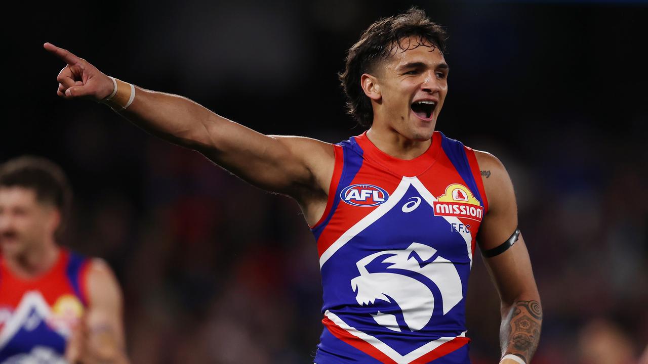 Bulldog Jamarra Ugle-Hagan is tipped to become the highest paid player in the AFL next season. Picture: Michael Klein