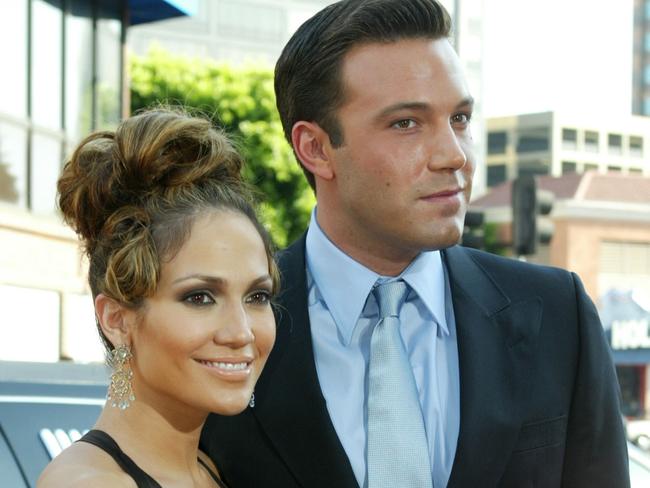 WESTWOOD, CA - JULY 27:   Actress Jennifer Lopez and actor Ben Affleck attend the premiere of Revolution Studios' and Columbia Pictures' film "Gigli" at the Mann National Theatre July 27, 2003 in Westwood, California.  "Gigli" opens nationwide on August 1, 2003.  (Photo by Kevin Winter/Getty Images)