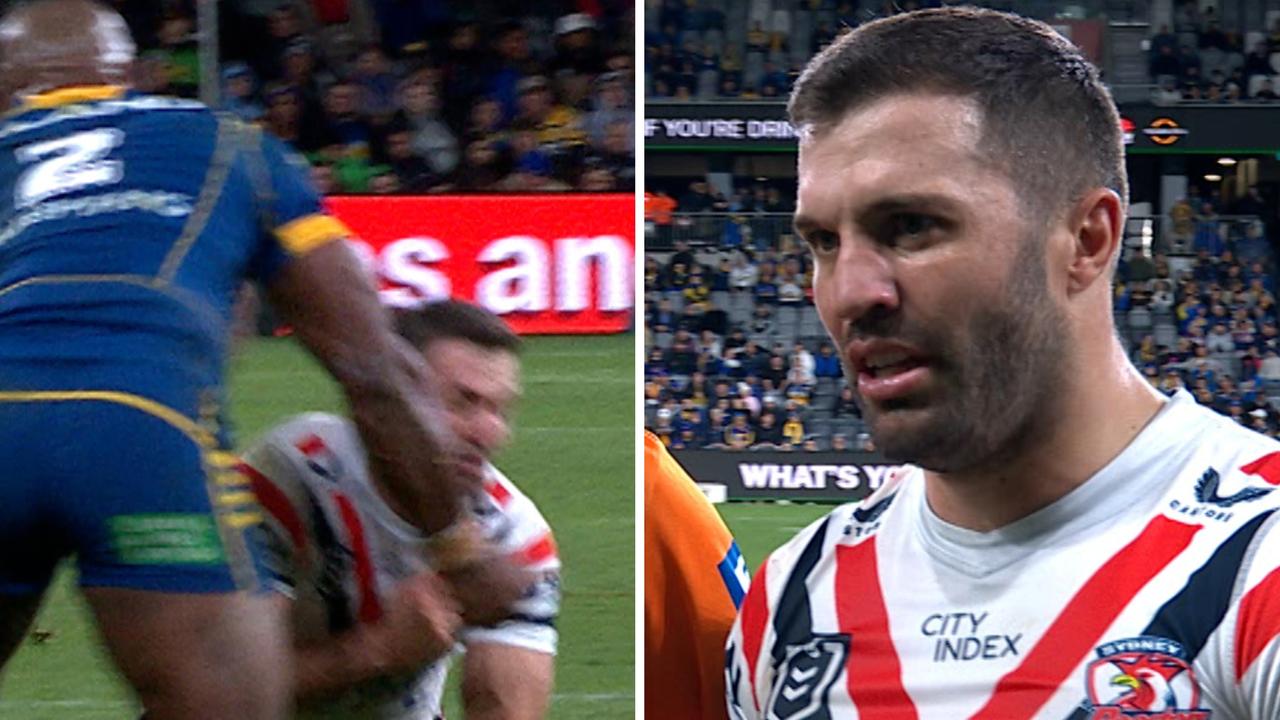 James Tedesco was concussed against the Eels.