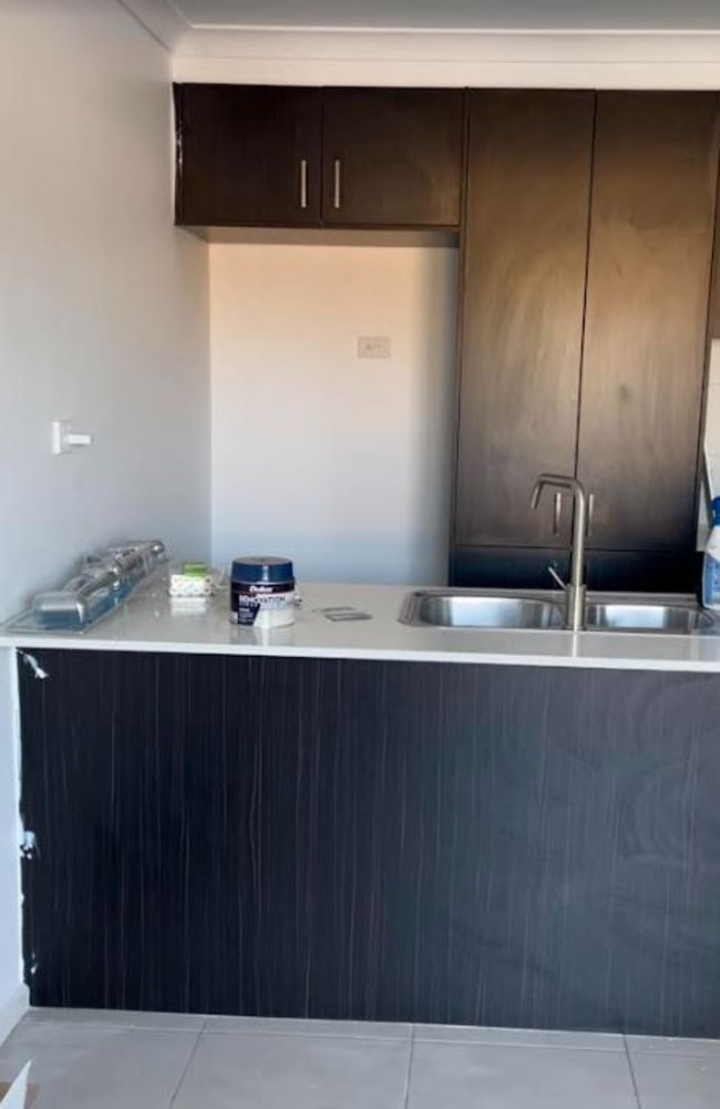 The 24-year-old said the dark cabinets made it look small – and was after something more fresh and vibrant. Picture: Instagram/lifestyleby_mari