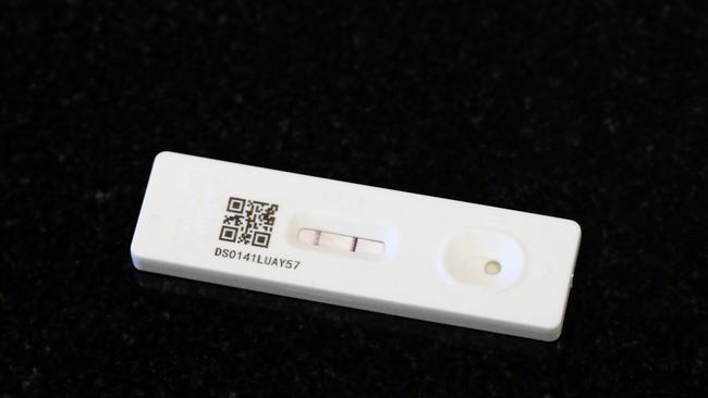 A Covid rapid antigen test. Picture: NCA NewsWire / Nicholas Eagar