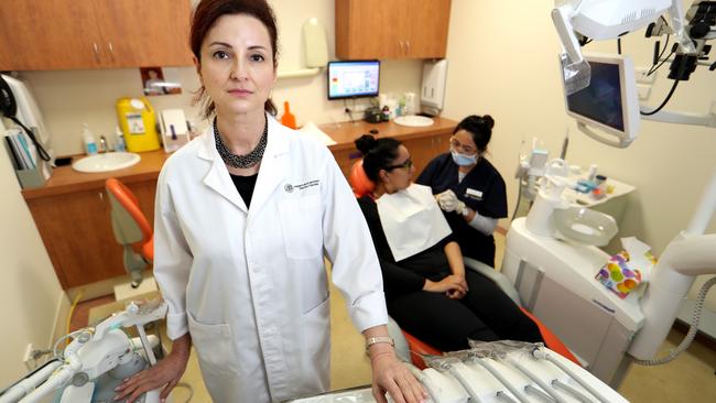 Dentist Yvonne King at her surgery in Caulfield, Melbourne. Picture: David Geraghty