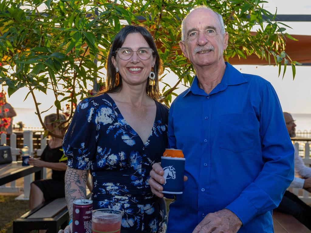 Erin Lucas and John Schier at the 2025 Hospitality NT Aristocrat Technologies Awards for Excellence, Darwin Ski Club. Picture: Pema Tamang Pakhrin