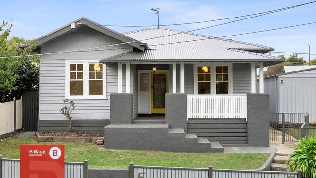 The three-bedroom house at 5 Hill St, Ballarat Central, costs $700,000-$750,000.