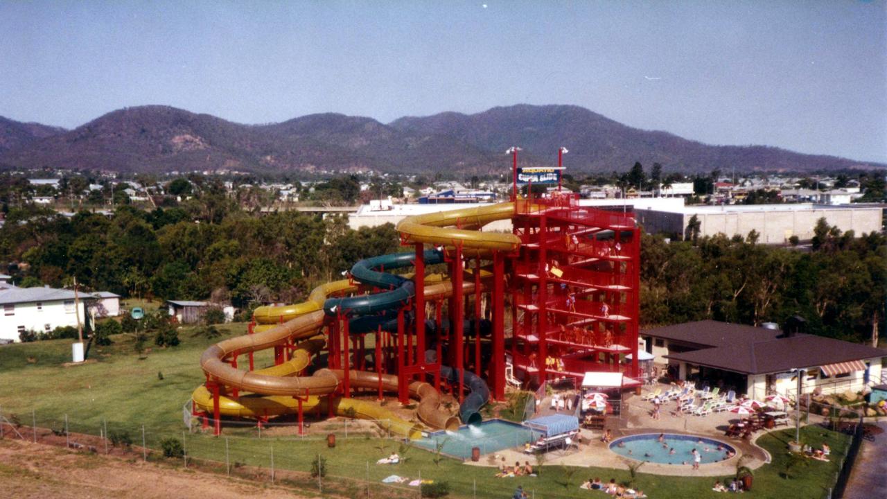 The North Rockhampton Aquatic Super Slide. Photo courtesy Livio and Kerrie Piva.