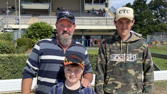 L-R: Scott, Thomas and Jack at the Gympie Show 2025.