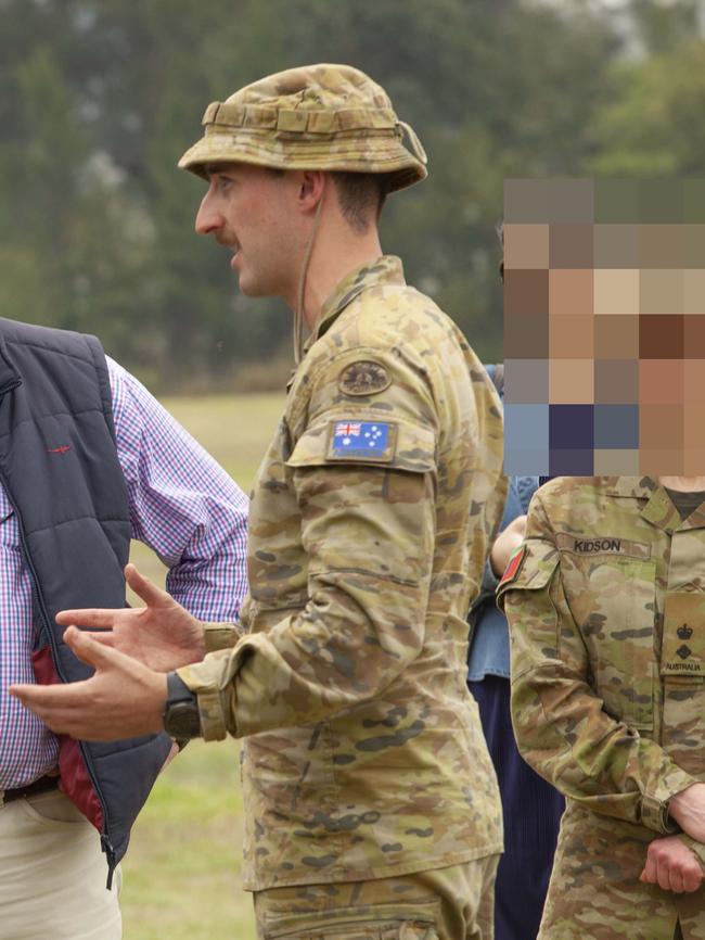 Lieutenant Cody Pratt (right) pictured during last summer’s bushfire season.