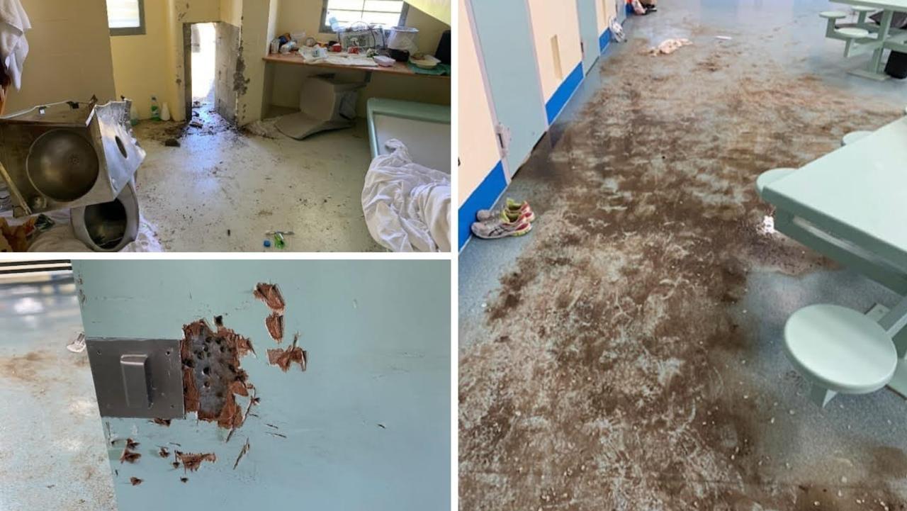 Extensive damage as a result of the riots at Capricornia Correctional Centre.