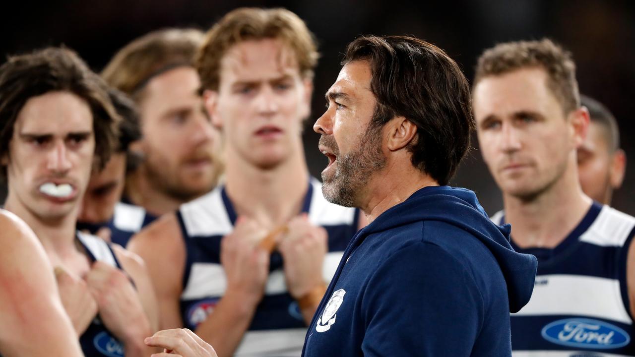 Chris Scott says the Cats have a plan to avoid another September fade-out. Picture: Dylan Burns/AFL Photos via Getty Images