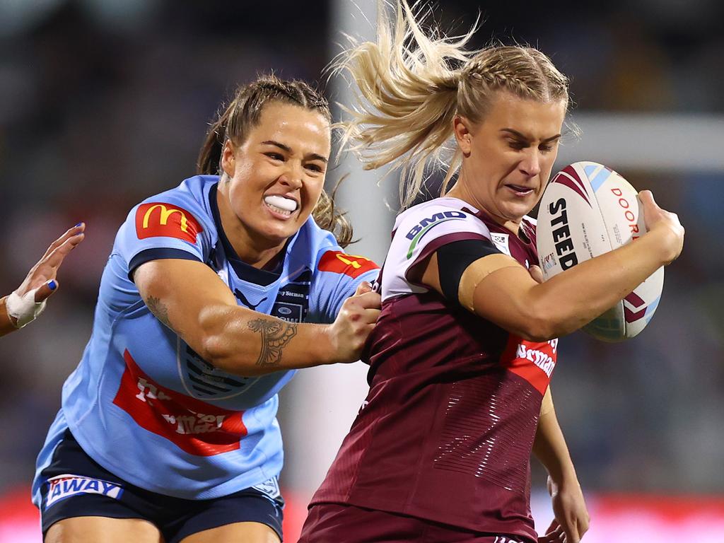 Shenae Ciesiolka of the Maroons. Photo: Mark Nolan/Getty Images