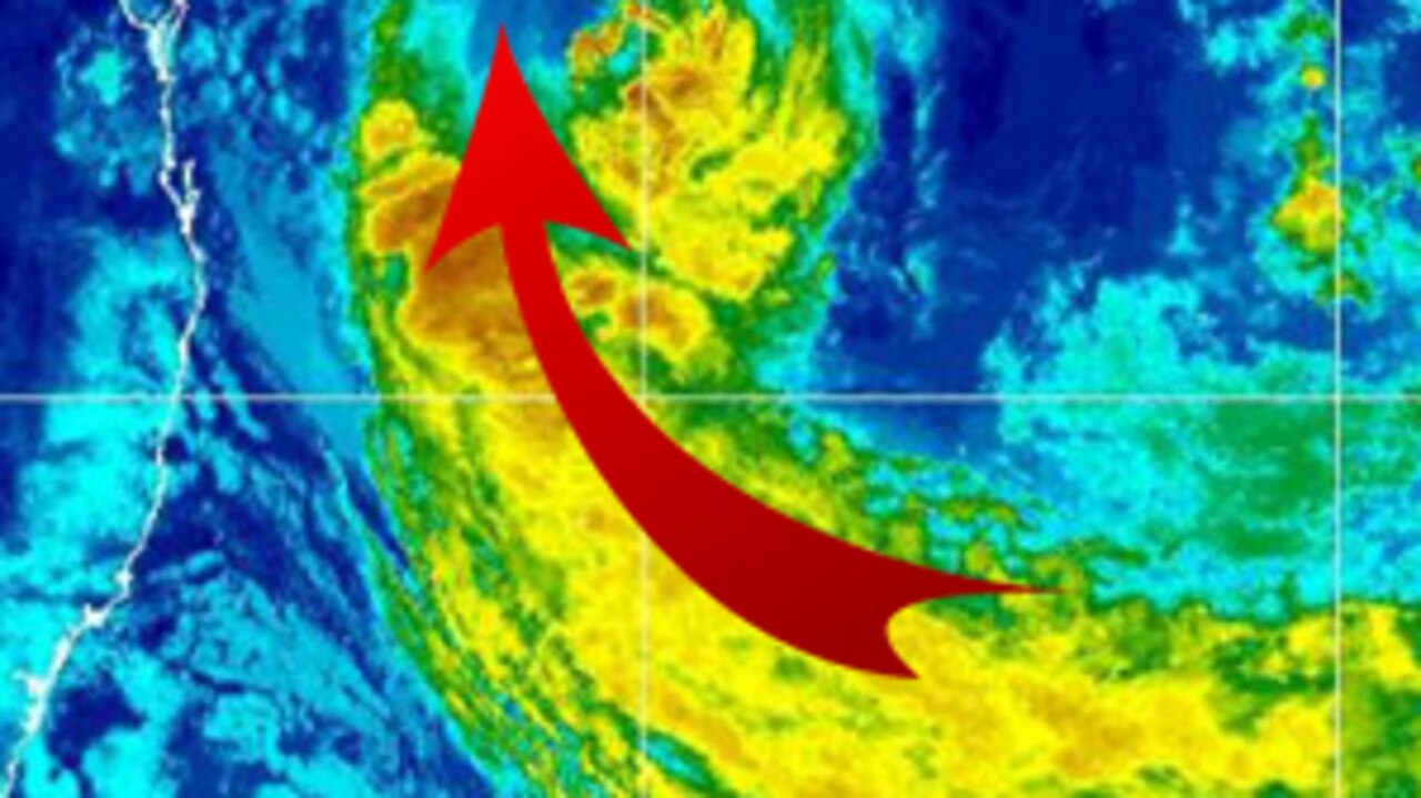 Cyclone Oma is predicted to make a dramatic turn on Saturday.