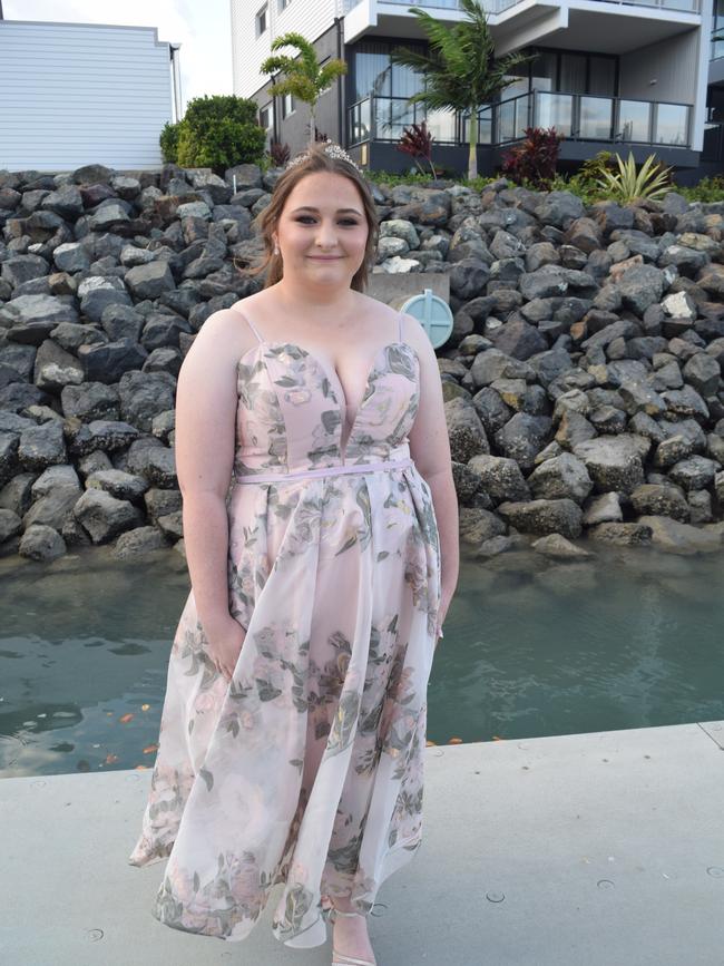 Crystal Glisson at the Proserpine State High School formal. Picture: Elyse Wurm