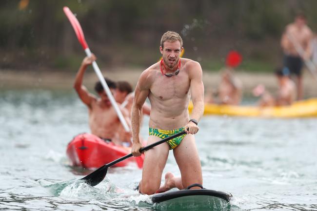 GOLD COAST, AUSTRALIA - JANUARY 23: Sam Day during a Gold Coast Suns AFL training session at Palm Beach Parklands on January 23, 2020 in Gold Coast, Australia. (Photo by Chris Hyde/Getty Images)