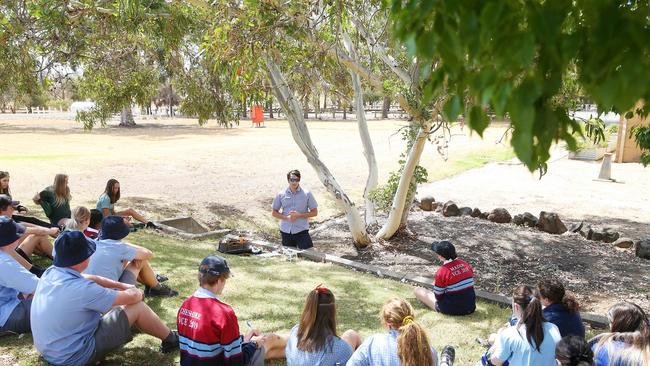 FAR Australia’s Darcy Warren leads a drone presentation. Picture: Andy Rogers