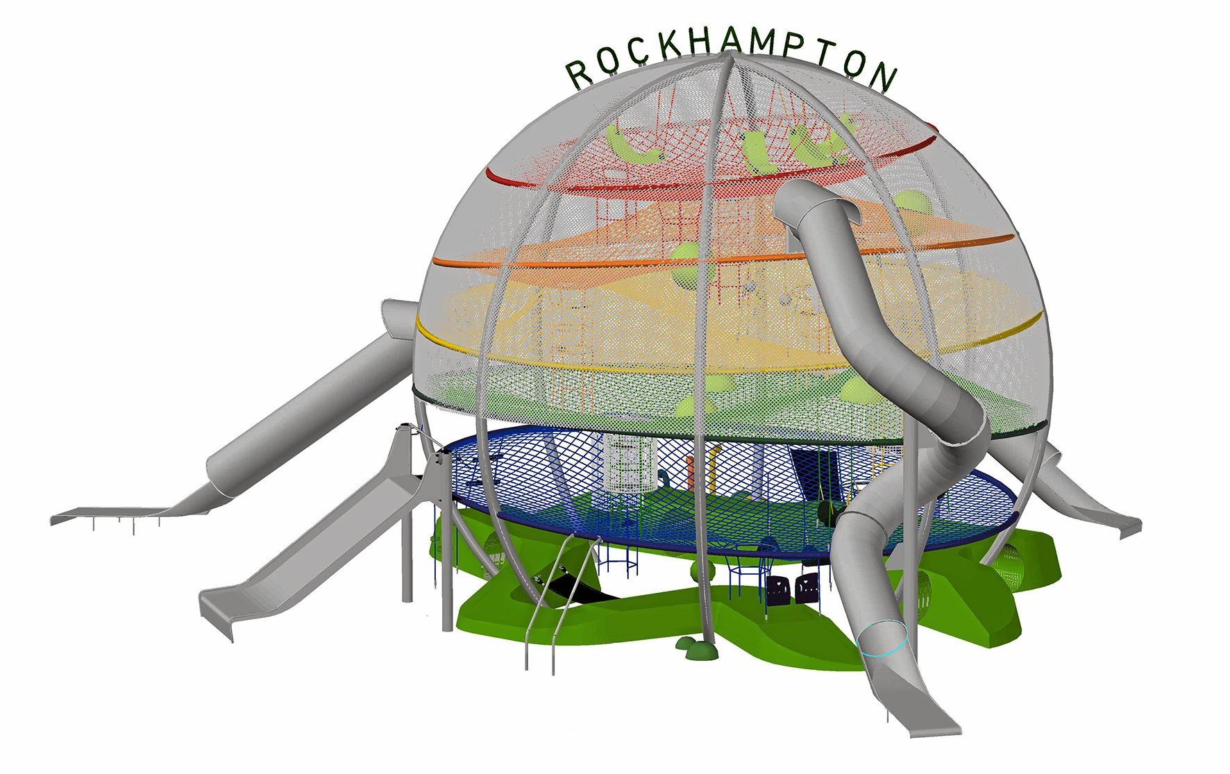 Concept plans of Wyatt's Wonder Web at Kershaw Gardens. Picture: Contributed