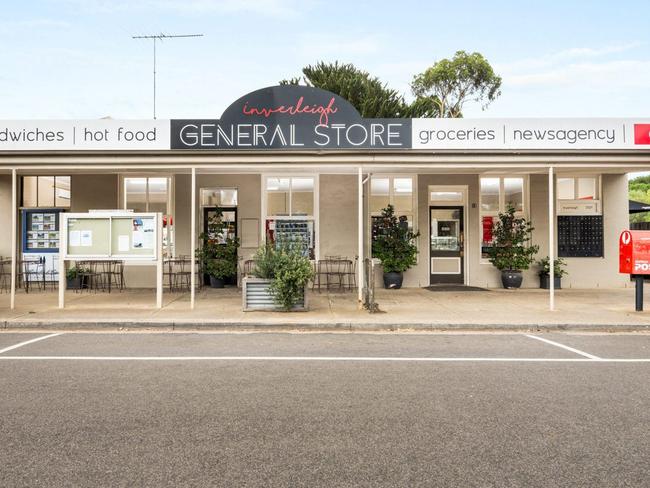 The Inverleigh General Store, at 12 High St, Inverleigh is on the market for $1.95m to $2.1m.