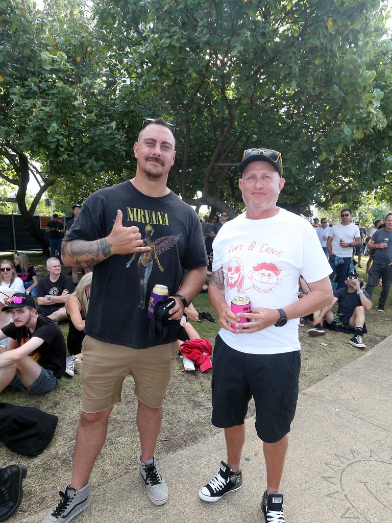 Craig Smith and Guy Butcher at the Smashing Pumpkins Concert. Picture: Richard Gosling