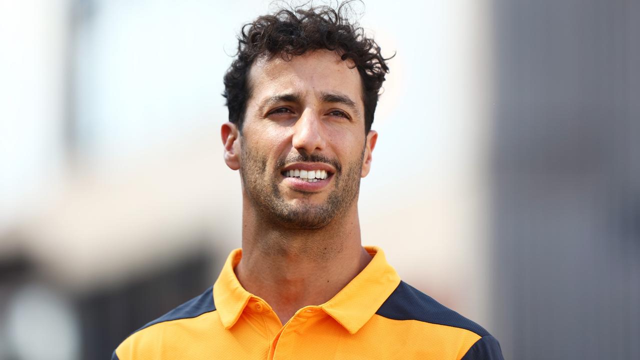 BUDAPEST, HUNGARY - JULY 28: Daniel Ricciardo of Australia and McLaren walks in the Paddock during previews ahead of the F1 Grand Prix of Hungary at Hungaroring on July 28, 2022 in Budapest, Hungary. (Photo by Francois Nel/Getty Images)