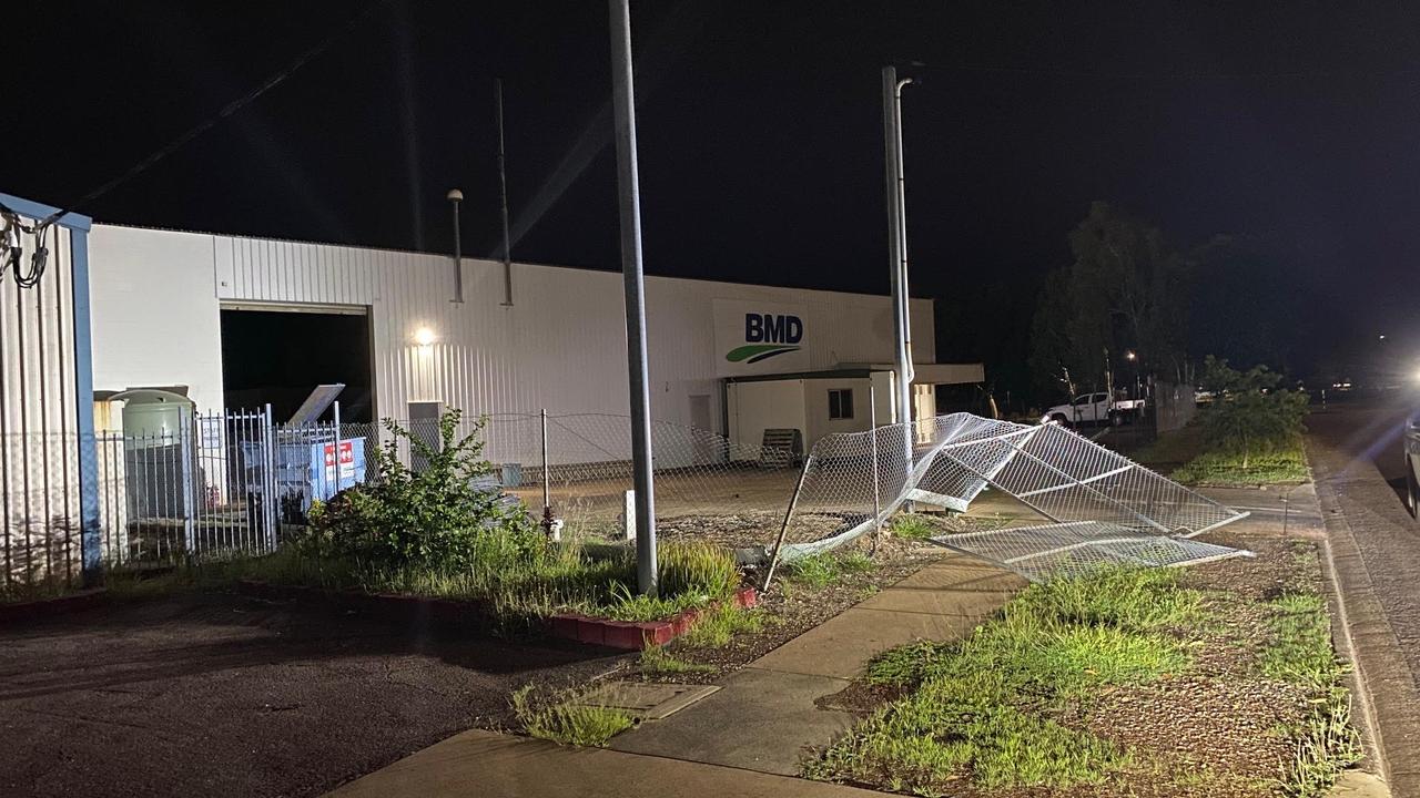 Police say construction company BMD in Yarrawonga, Palmerston, was unlawfully entered on Saturday night. Picture: NT Police