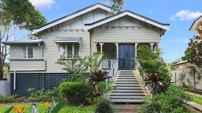 This Clayfield house sold for $1.7m in November, up from $1.5m in April 2021