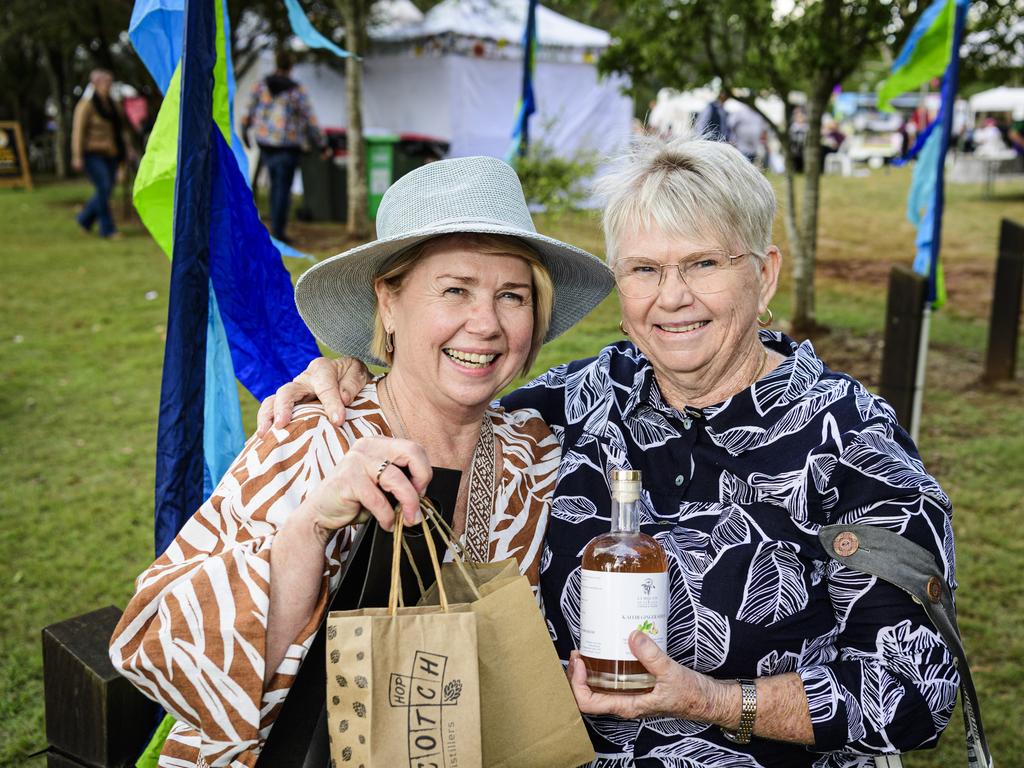 Karen Sander with her mum Sandra Young at the Hampton Festival, Saturday, May 17, 2025. Picture: Kevin Farmer