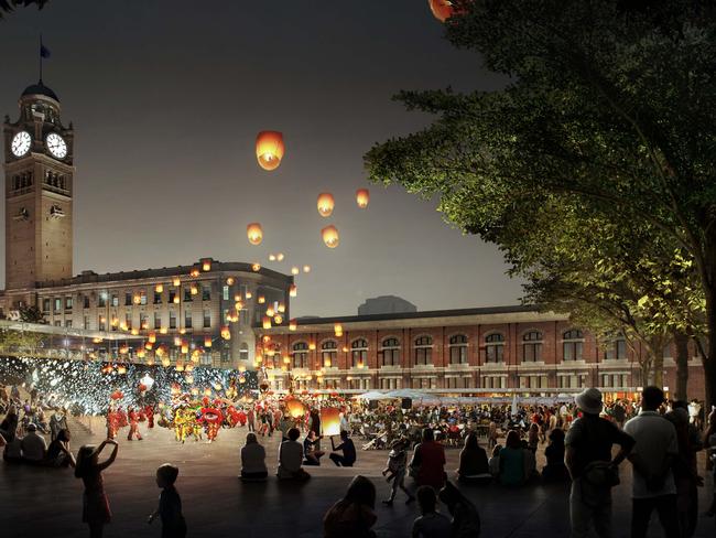 The plans also included concept images of markets and other events being held in the square.