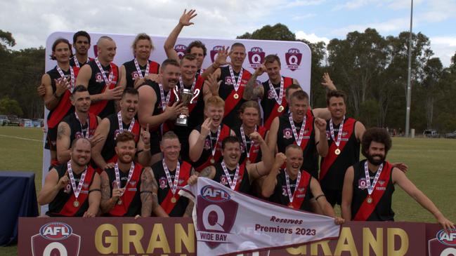 Hervey Bay Bombers won the reserve's grand final for AFL Wide Bay. Picture: Supplied