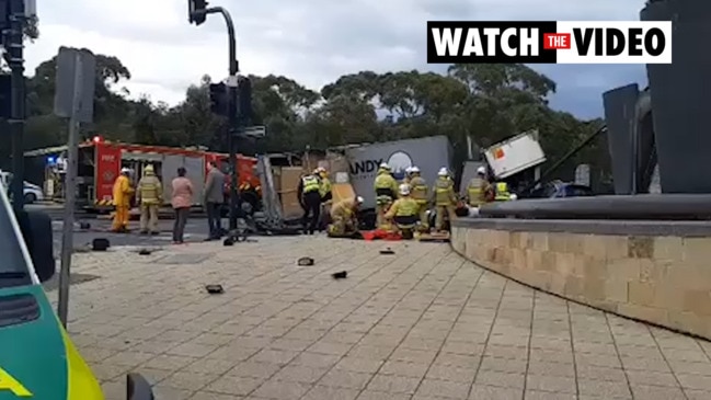 Serious car, truck crash at Adelaide's Toll Gate intersection