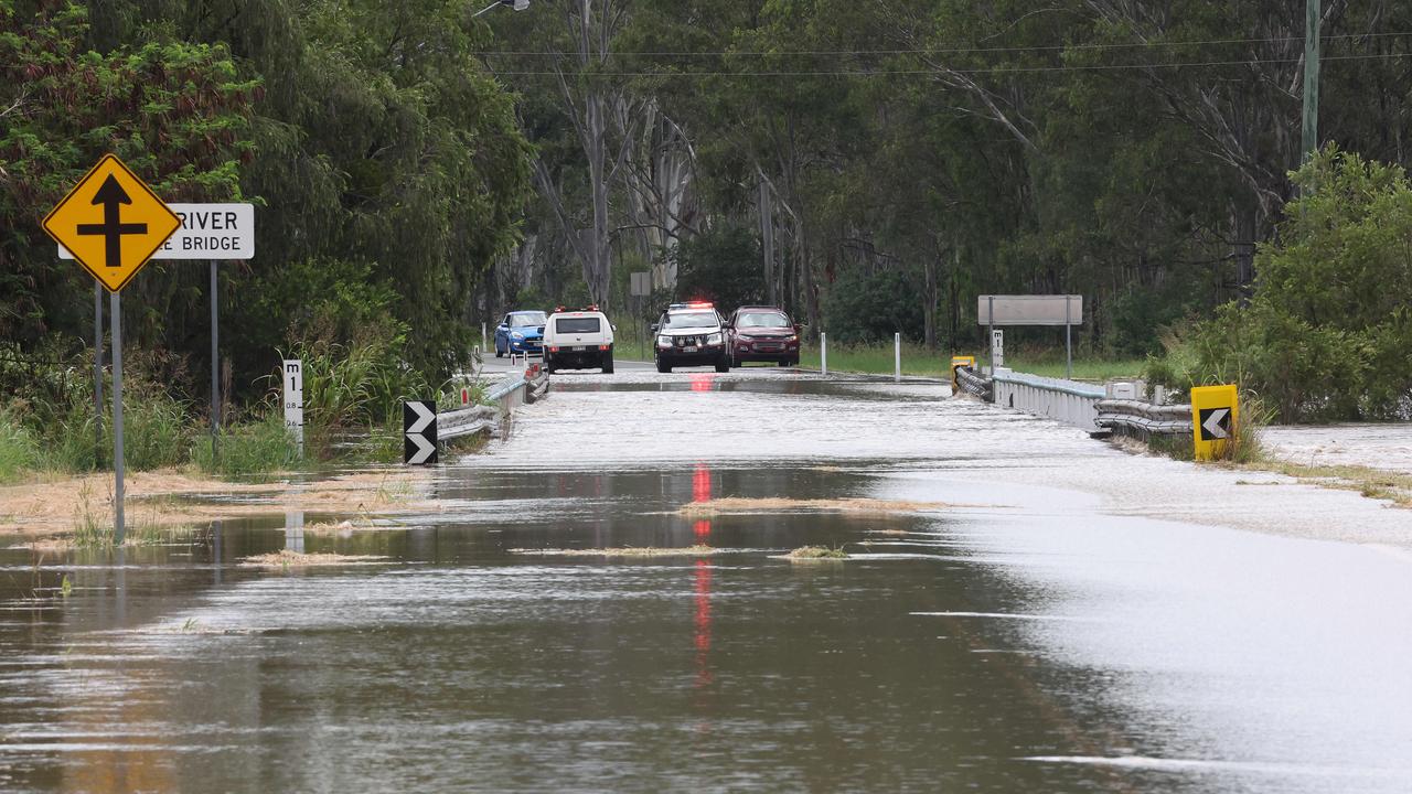 Queensland Fire and Emergency Services urges motorists to monitor their local council disaster dashboards to stay updated with the latest road closures. Picture: Liam Kidston