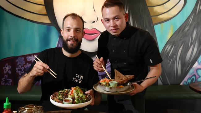 Co-owner Alex Zucchi and Head Chef Leo Nguyen at 14 North 108 East.