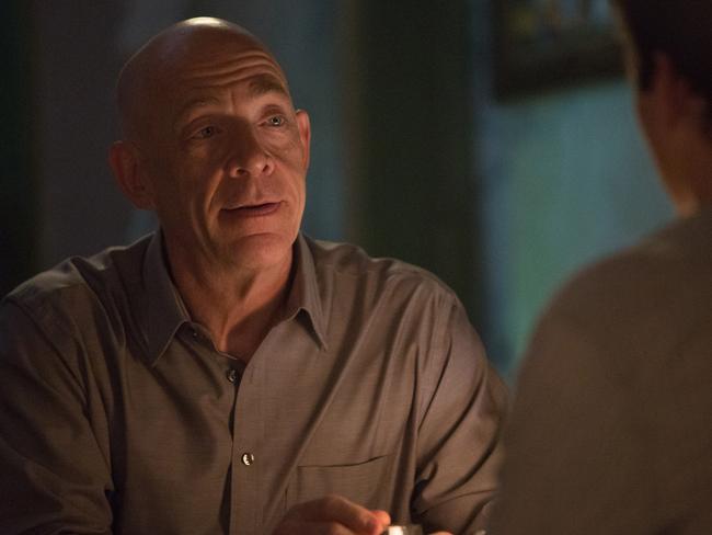 Frontrunner ... JK Simmons as Fletcher in Whiplash — the role he won a Golden Globe for. Picture: Supplied