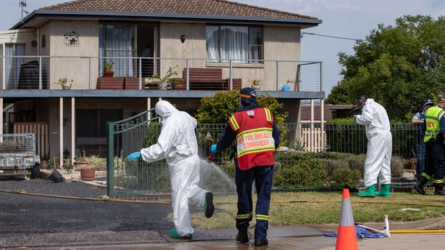 Eric Newman was standing on his balcony and fired his rifle at police when they arrived. Picture: Julian Andrews