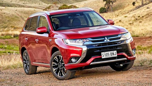 2017 Mitsubishi Outlander PHEV plug in hybrid. Picture: Supplied.