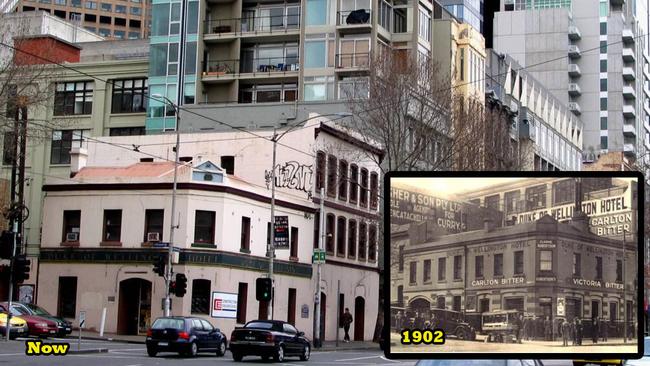 The Duke of Wellington is the oldest licenced pub in Melbourne. picture: HWT Library.