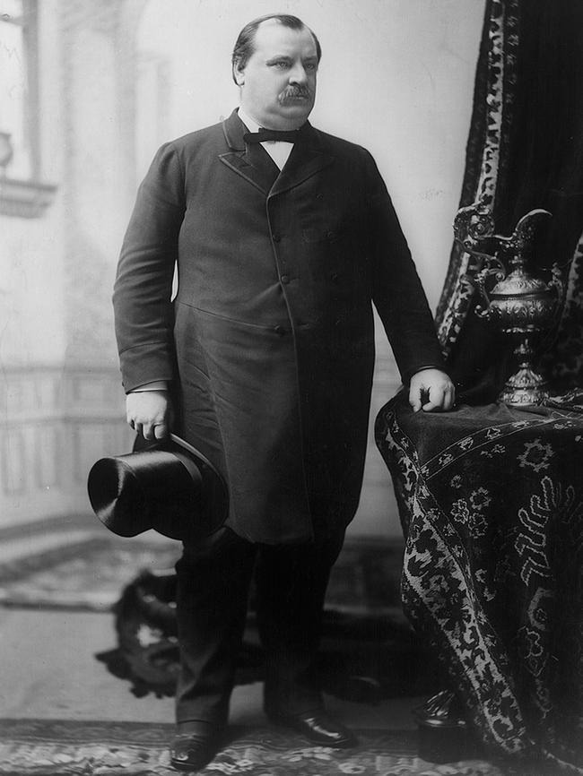 Grover Cleveland in 1888, the year he was inaugurated President of the United States. Picture: AP