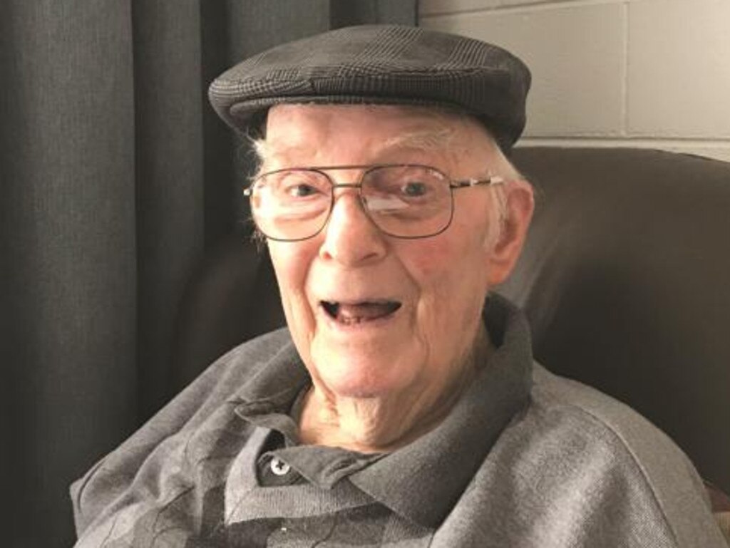 A supplied image tendered as evidence of 83-year-old Allan Sheldon at the aged care royal commission by his daughter Rhonda McIntosh. Picture: AAP