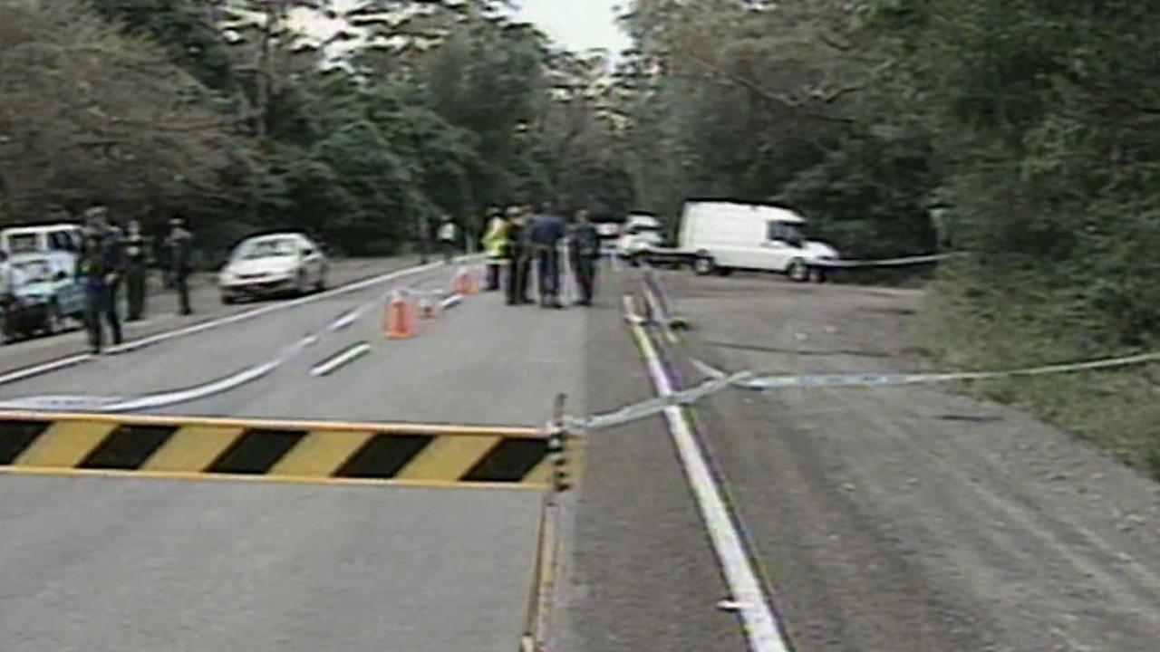 The crime scene after Rachelle Childs burning body was found at Gerroa. Picture: Supplied