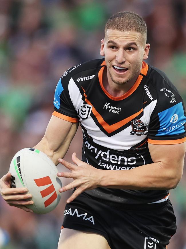 Tigers utility Adam Doueihi is a surprise addition to NSW’s squad. (Photo by Matt King/Getty Images)