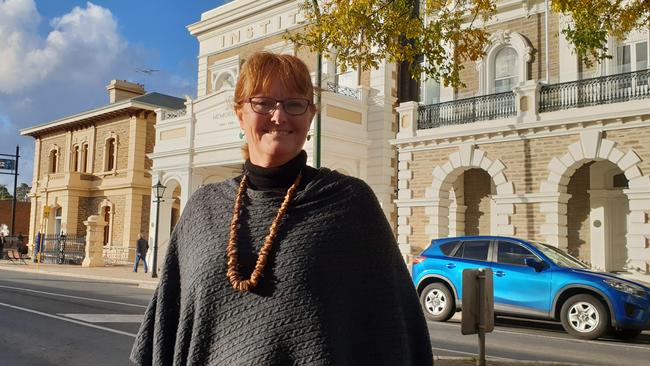 Gawler mayor Karen Redman in Murray St, Gawler. Picture: Colin James