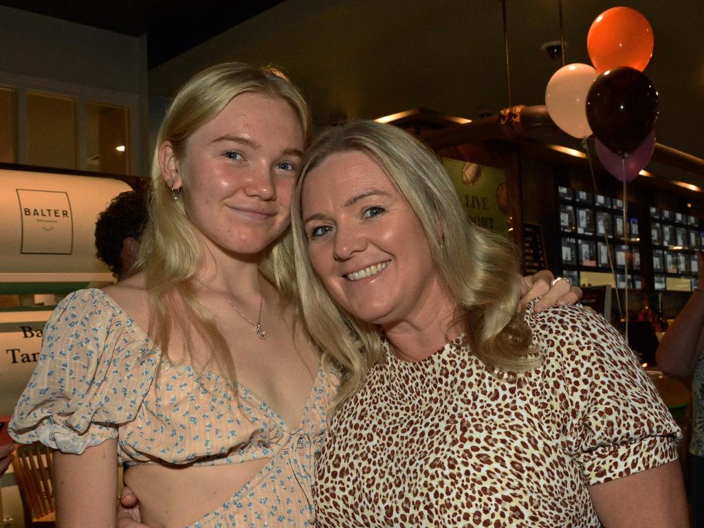 Ella and Karen Willis at the launch of Eggy at Burleigh Heads Hotel, Burleigh. Picture: Regina King.