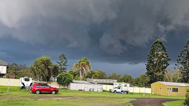 The severe storms hit Rathdowney about 5pm. Picture: Wendey Iselin